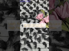 Tissu à feuilles creuses Chantilly dentelle haut tissu pour le bricolage vêtements robe