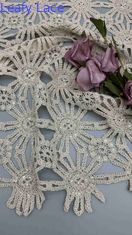 Vente à chaud 100% coton blanc broyage à perles de largeur complète tissu pour la fête robe pour la mode