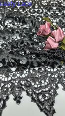 Luxe brillant séquence de broderie élégante tissu de dentelle tricotée luxueuse 3D fleur de broderie tissu de dentelle tissu dîner anniversaire occasions haute qualité pour les femmes tissu