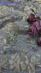 Tissu de dentelle brodé et élégant pour les défilés de mode