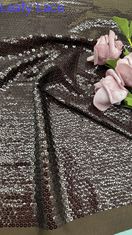 Fabrique de broderie de feuille de paille en polyester à 100% Brille de luxe pour les vêtements
