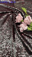 Fabrique de luxe 100% polyester à feuille de paille brodée