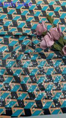 Tissu en dentelle 100% coton brodé avec motif pour vêtements