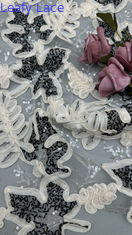 Tissu brodé 100% polyester pour une soirée de mariage