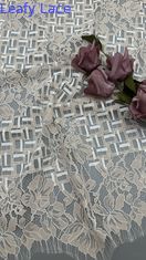 Tissu de dentelle élégante brodée de mariage Tissu pour robe