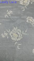 Tissu 3D en maille de tulle florale en maille de dentelle en maille de respiration Tissu à feuilles de paillettes