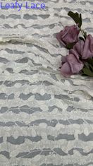 Tissu en dentelle de coton blanc doux pour les vêtements, la lingerie et la mode