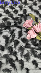 Tissu à feuilles creuses Chantilly dentelle haut tissu pour le bricolage vêtements robe