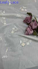 Tissu de dentelle de Chantilly française à perles de luxe dentelle en maille de paillettes pour robes de soirée et modèles de couture