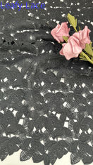 Tissu en dentelle de Chantilly à feuilles avec des bords irréguliers dentelle romantique pure pour les voiles et les robes de mariée