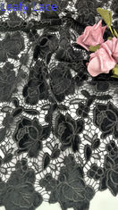 White Hollow-up Luxary Brand Embroidered Lace Fabric Laser Tech For Party Occasion