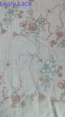 Des séquins à feuilles brillantes Tissu de dentelle pour robe complète Culture orientale Robes de soirée Tissu brillant