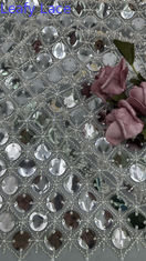 Jupes projets de design de mode broderies en perles tissu dentelle tissu pour robe complète dentelle en maille de haute qualité pour robes