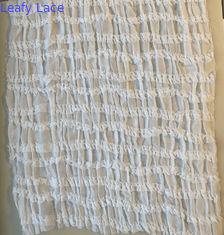 Tissu en dentelle plissée de style français pour la maille Respire Tissu en dentelle de haute qualité de luxe
