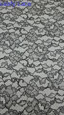 Tissu en dentelle brodée noire Motifs de district Nouvelle collection pour robes de soirée et de mariage, vêtements
