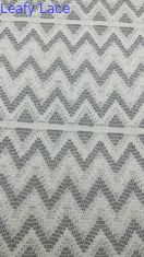 Dentelle Blanche de Luxe Effet Vague Crantée pour Robes de Mariée de Soirée Artistiques