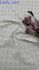100% coton à carreaux Tissu en dentelle creuse pour un mariage artistique élégant et romantique