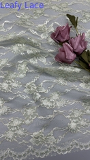 Dentelle en tulle brodé de luxe INS avec couture florale pour robes de mariée élégantes