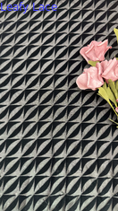 Tissu en dentelle feuillue personnalisée pour robes de soirée de mariage