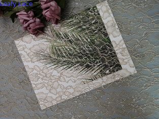 Tissu français de dentelle de Tulle Chantilly de bord de feston de cil de literie