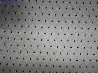 Tissu noir de dentelle de Dot Elastic Mesh Soft Stretch de polka