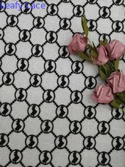 Tissu soluble dans l'eau chimique de dentelle de crochet de literie de broderie