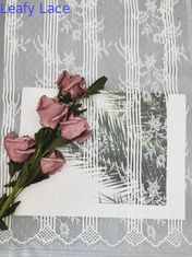 Tissu français d'équilibre de dentelle de polyester de fleur de broderie de chemisier