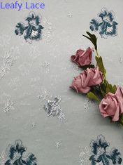 120-130 cm de tissu de dentelle brodé pour les mariages, les défilés de mode