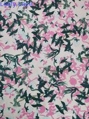 100% Mesh Printed Lace Fabric mou en nylon pour envelopper l'impression de maille de Tulle de jupe