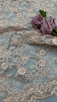Leafy New Collection Embroidery Luxary Flower 100% knit Embroidery Fabric Lace Fabric Wedding Birthday Occasions Beautiful Dress