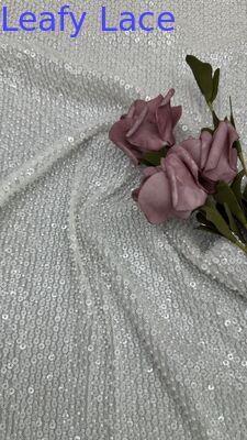 Sequin Embroidered Lace Fabric Luxary Design Floral Customized Factory for Gowns