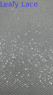 Sequin Embroidered Lace Fabric Customized Leafy Customized News Manufacturer Custom Design
