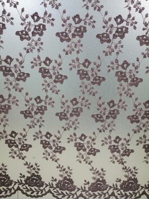 49 Inch Pink 3D Floral Soft Tulle Mesh Fabric