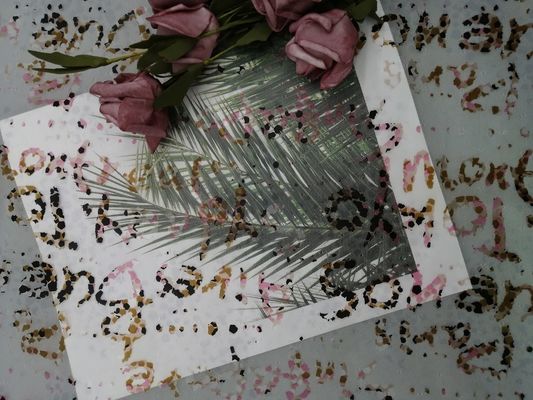 Colored Tulle Mesh Printed Lace Fabric For Evening Dress