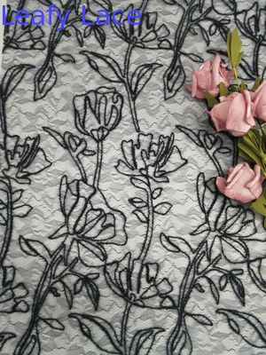 Evening Dress Velvet Sequin Embroidered Fabric 125cm Wide OEKO TEX STANDARD 100