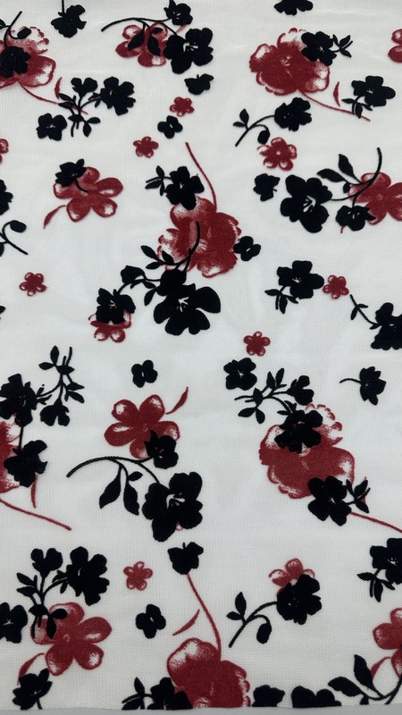 Color Printed Lace Design Factory Fabric Customized for Elegant Leafy Party Fabric