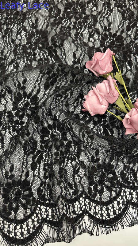 Flocked Chantilly Lace Guipure Luxary Mesh Pattern Special For Dress For Wedding Dresses Customized Manufacturer