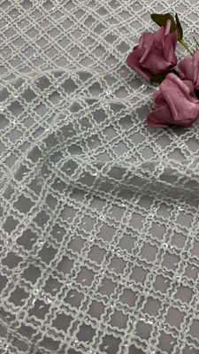 Broderie en feuilles et en plaquettes Durable et élégant Luxe tricot Broderie en tissu dentelle en tissu Mariage anniversaire Occasions Tissu en plaquette en paille