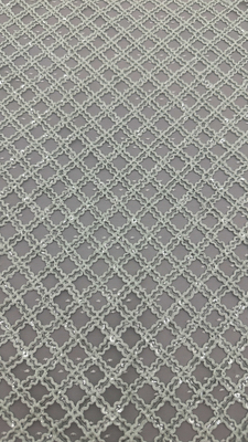 Broderie en feuilles et en plaquettes Durable et élégant Luxe tricot Broderie en tissu dentelle en tissu Mariage anniversaire Occasions Tissu en plaquette en paille