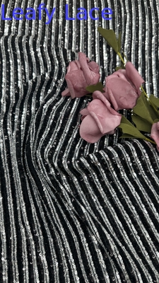 100% polyester feuille de paille brodée dentelle tissu brillant luxe pour les occasions de mariage