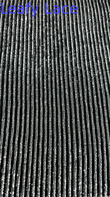 100% polyester feuille de paille brodée dentelle tissu brillant luxe pour les occasions de mariage