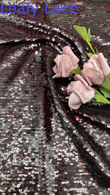 Fabrique de luxe 100% polyester à feuille de paille brodée