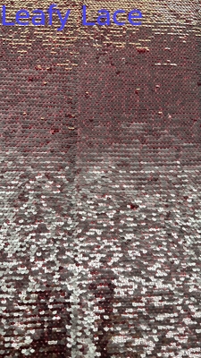 Fabrique de luxe 100% polyester à feuille de paille brodée