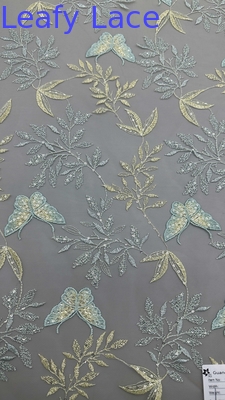 Broderie Tissu dentelle papillon élégant 100% coton style de luxe