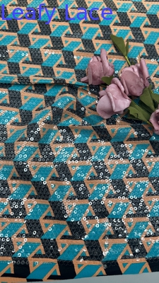 Tissu en dentelle 100% coton brodé avec motif pour vêtements