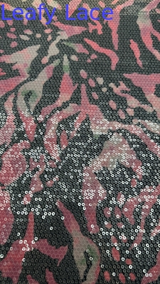 Fabrique de broderie de luxe en dentelle à rayures de zèbre Fabrique de broderie élégante 100% coton