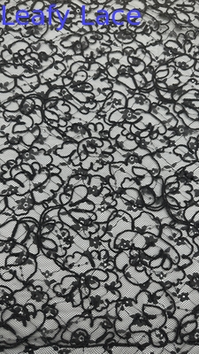 Tissu en maille de tulle Tissu de dentelle brodée pour vêtements de défilé de mode