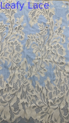 100% coton brodé tissu de dentelle respirant tissu de dentelle polyvalent et durable