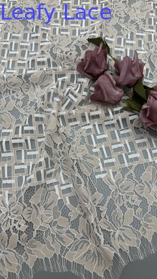 Tissu de dentelle élégante brodée de mariage Tissu pour robe