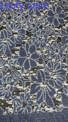 Embroidery Lace Tissu Mesh Floral élégant et respirant Tissu de dentelle brodé